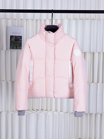 Okify Canada Goose Light Pink Short Down Jacket XS-M