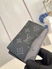 Okify Louis Vuitton Grey Gray Pocket Organizer Wallet M60502 7.5 x 11.1 x 1 cm - 5