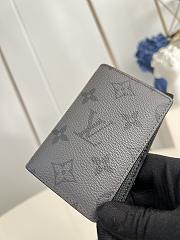 Okify Louis Vuitton Grey Gray Pocket Organizer Wallet M60502 7.5 x 11.1 x 1 cm - 4