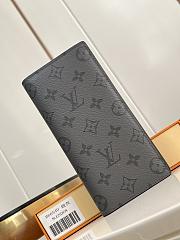 Okify Louis Vuitton Grey Gray Monogram Brazza Long Wallet M66540 10 x 19 x 2 cm  - 1