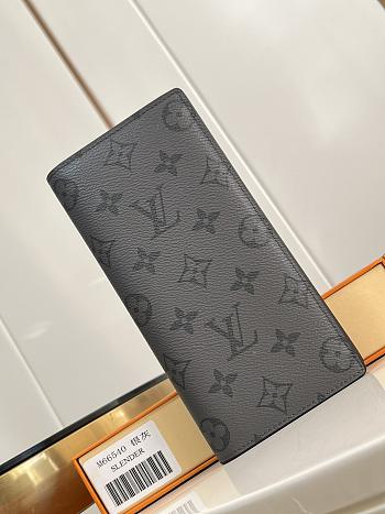 Okify Louis Vuitton Grey Gray Monogram Brazza Long Wallet M66540 10 x 19 x 2 cm 