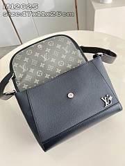 Okify Louis Vuitton Pulse Messenger Bag With Textured Leather and Monogram Canvas 17x11x26cm M12625 - 2