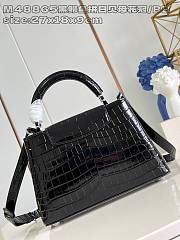 Okify Louis Vuitton BB Capucines Bag With Black Crocodile And White Mother of Pearl M48865 27x18x9cm - 4