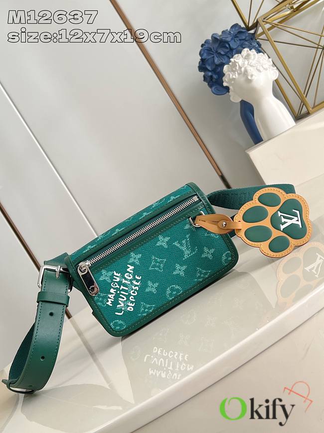 Okify Louis Vuitton Bosphore Wearable Bag In Green M12637 12 x 7 x 19 cm  - 1