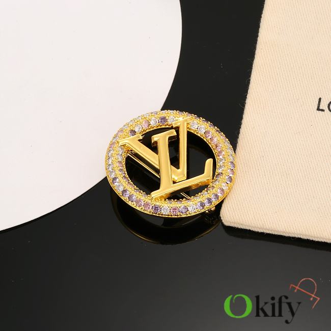 Okify Louis Vuitton Gold Brooch 19381 - 1