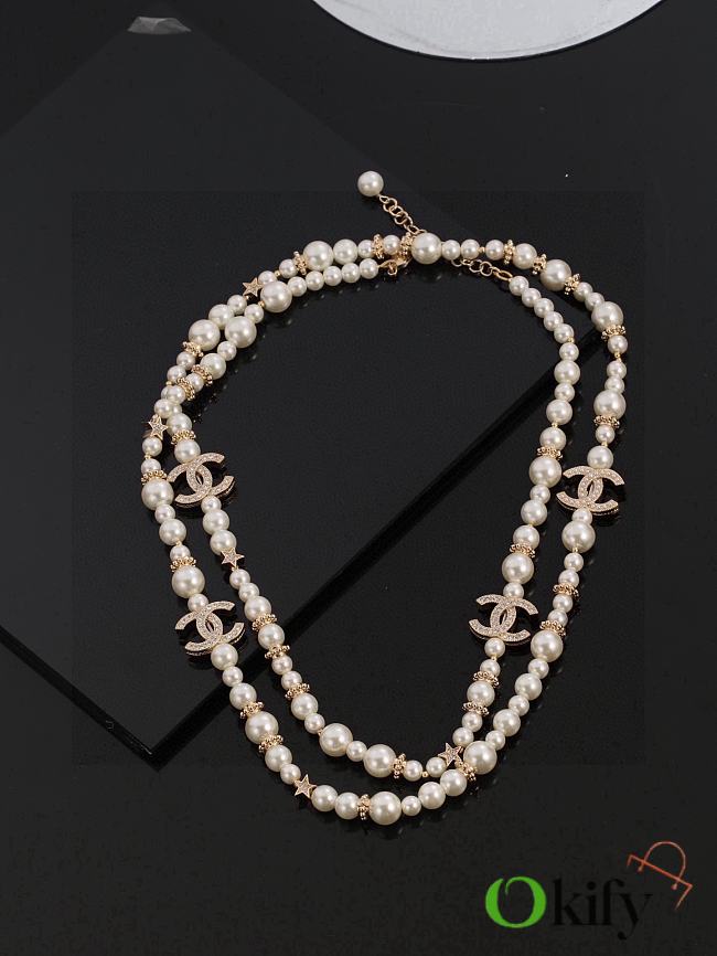 Okify Chanel Pearl Necklace 19385  - 1