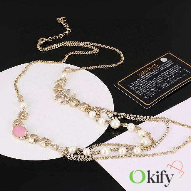 Okify Chanel Gold Necklace 19387 - 1