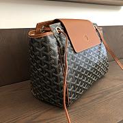 Okify Goyard Rouette Souple Bag In Black And Tan 31x14x23cm - 5