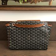 Okify Goyard Rouette Souple Bag In Black And Tan 31x14x23cm - 2