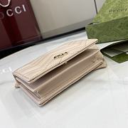 Okify Gucci Marmont Beige Wallet  - 6