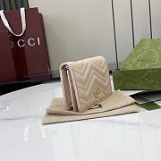 Okify Gucci Marmont Beige Wallet  - 3