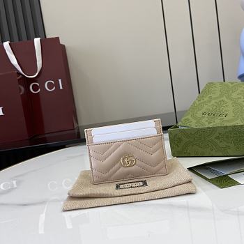 Okify Gucci Marmont Beige Card Holder 