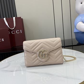 Okify Gucci Marmont Beige Mini Handbag 20x13x6cm 