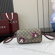 Okify Gucci Mini Shoulder Bag With Pink Cat 22x13x4cm  - 1