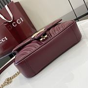 Okify Gucci Mini Burgundy Marmont Handbag 22x13x6cm  - 6