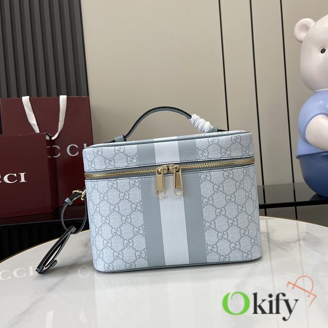 Okify Gucci Ophidia Medium Travel Bag In Blue 25x17.5x15cm  - 1