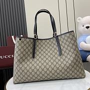 Okify Gucci Emblem Large Tote Bag in Black Strap 45x30x16cm  - 1