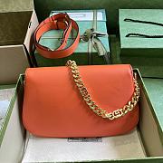 Okify Gucci Blondie Small Shoulder Bag In Orange 28x16x4cm - 2