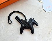 Okify Hermes Black Pony Bag Charm  - 1