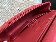 Okify Chanel Classic Flap Bag In Red 25cm - 4