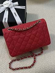 Okify Chanel Classic Flap Bag In Red 25cm - 2