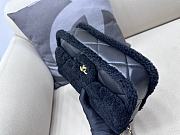 Okify Chanel Medium Shearling Lambskin Flap Bag In Black 16x23.5x7.5cm - 2