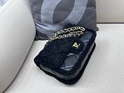 Okify Chanel Medium Shearling Lambskin Flap Bag In Black 16x23.5x7.5cm - 4