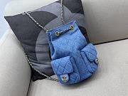 Okify Chanel 25C Early Spring Denim Small Backpack 24.5x18x8cm - 1