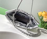 Okify Chanel 22 Mini Bag With Silver Metallic Calfskin 19x20x6cm  - 4