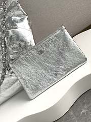 Okify Chanel 22 Medium Bag With Silver Metallic Calfskin 35x37x7cm - 3