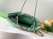 Okify Chanel 22 Mini Bag With Green Metallic Calfskin 19x20x6cm - 5