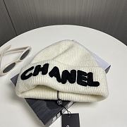 Okify Chanel White Beanie Hat 19448 - 5