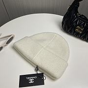 Okify Chanel White Beanie Hat 19448 - 4