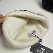 Okify Chanel White Beanie Hat 19448 - 3