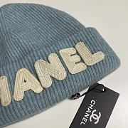 Okify Chanel Blue Beanie Hat 19449 - 5