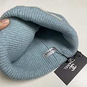 Okify Chanel Blue Beanie Hat 19449 - 4