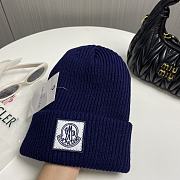 Okify Moncler Dark Blue Beanie Hat 19452 - 6