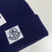 Okify Moncler Dark Blue Beanie Hat 19452 - 5