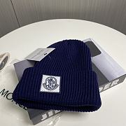 Okify Moncler Dark Blue Beanie Hat 19452 - 4