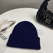 Okify Moncler Dark Blue Beanie Hat 19452 - 3