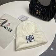 Okify Moncler White Beanie Hat 19454 - 1