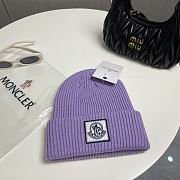 Okify Moncler Purple Beanie Hat 19456 - 1