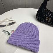 Okify Moncler Purple Beanie Hat 19456 - 5