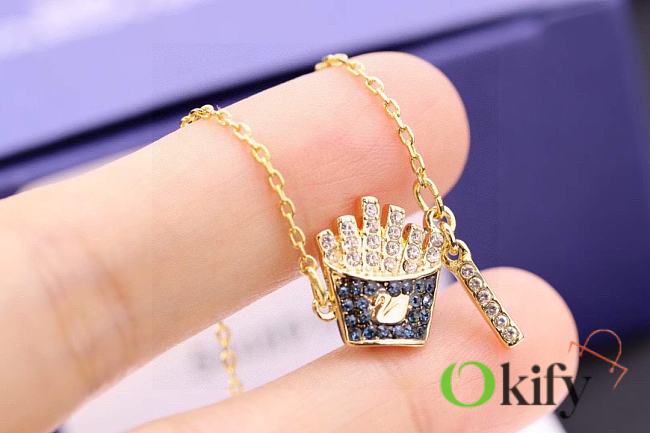 Okify Swarovski French Fries Necklace  - 1