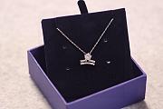 Okify Swarovski Libra Silver Necklace  - 4