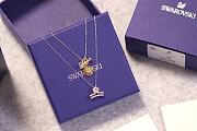 Okify Swarovski Libra Silver Necklace  - 2