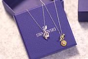 Okify Swarovski Virgo Silver Necklace  - 4