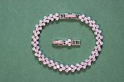 Okify Swarovski 8 hearts 8 arrows zircon bracelet  - 4