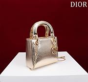 Okify Dior Lady Diana Three Grid Snakeskin 17x15x7cm 19484 - 5