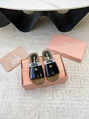 Okify MiuMiu Wooden Slippers In Black EU35-42  - 1